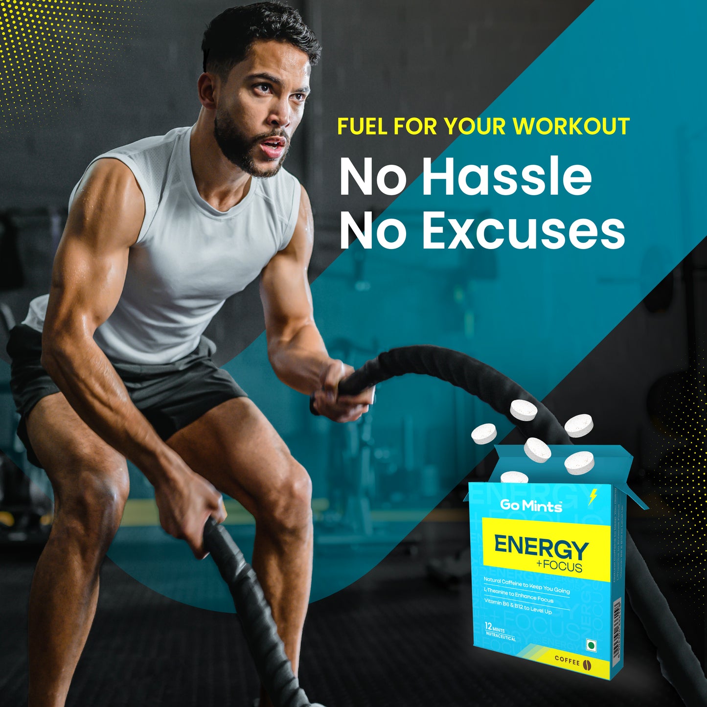 Energy+ Focus Mints for Sustained Energy & Quick Brain Boost